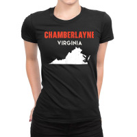 Chamberlayne Virginia Usa State America Travel Virginian Ladies Fitted T-shirt | Artistshot