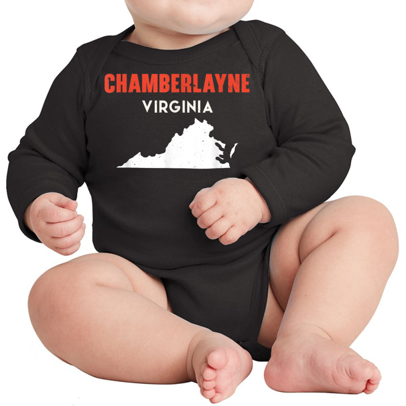 Chamberlayne Virginia Usa State America Travel Virginian Long Sleeve Baby Bodysuit by Fashzilla | Artistshot