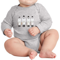 A Clockwork Orange Droog Outfit Movie Silhouette Long Sleeve Baby Bodysuit | Artistshot