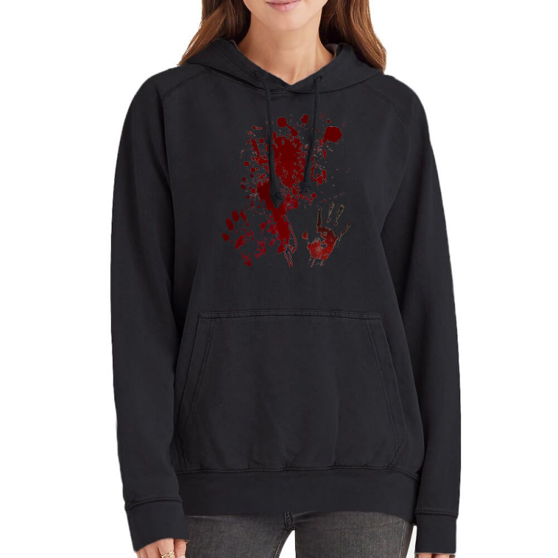 Halloween Blood Splat All Over Costume Adult Vintage Hoodie | Artistshot