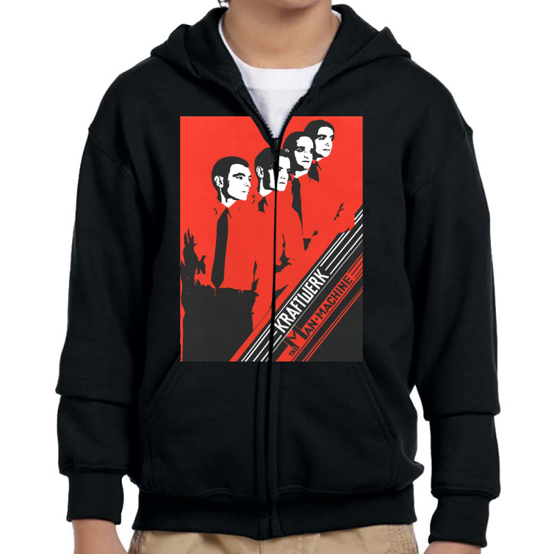 Kraftwerk Man Machine, Kraftwerk Man, Machine, The Man Machine, The Ma Youth Zipper Hoodie | Artistshot