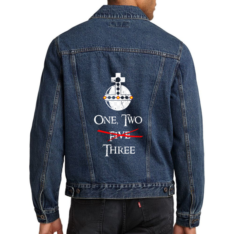 Holy Hand Grenade Instructions Men Denim Jacket | Artistshot