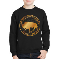 Buffalo Gold Native American, Buffalo Gold Native American Art, Buffal Youth Sweatshirt | Artistshot