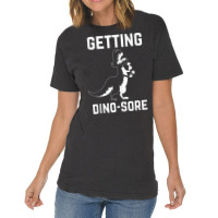 Getting Dino Sore Funny T Rex Dinosaur Workout Tank Top Vintage T-shirt | Artistshot