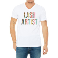 Lash Artist Lashes Eyelashes Leopard Lash Artist T Shirt V-neck Tee | Artistshot