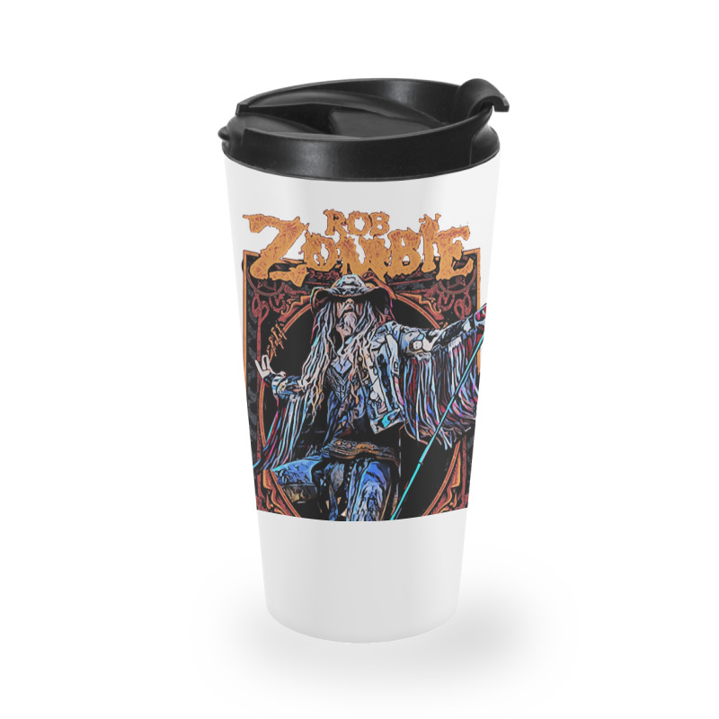 Rob Zombie, The Rob Zombie, Rob, Zombie, Rob Zombie Painting, Rob Zomb Travel Mug | Artistshot