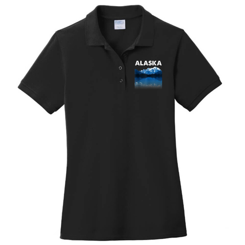 Alaska Alaskan Wilderness Ladies Polo Shirt by cm-arts | Artistshot