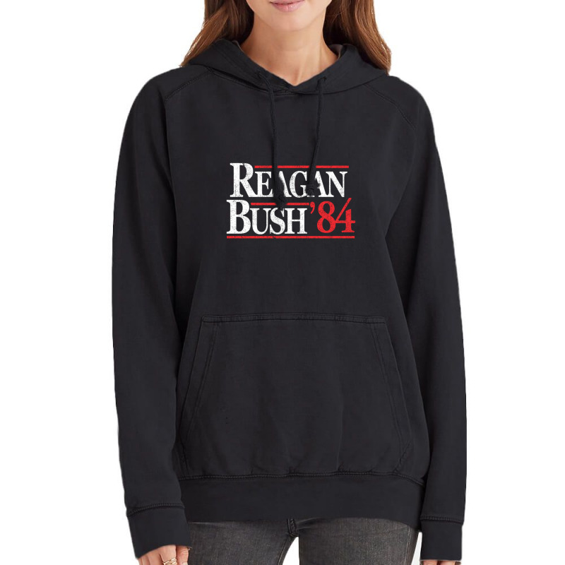 Reagan Bush Vintage Hoodie by Leiladaress | Artistshot