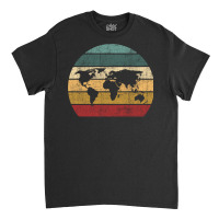 Cartography Retro Map   Geography Geographer Cartographer Long Sleeve Classic T-shirt | Artistshot