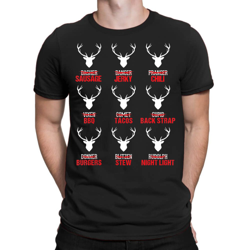 Christmas Reindeer Hunter Deer Meat Hunting T-shirt | Artistshot