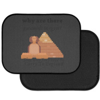 Why Are There Pyramids In Egypt They Were Too Heavy Funny Rear Car Mat | Artistshot