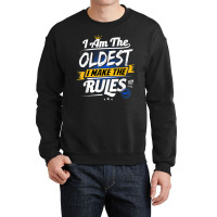 Oldest Child Funny Rule Maker Sibling Sister Brother Gift Crewneck Sweatshirt | Artistshot