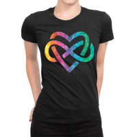 Low Poly Polyamory Rainbow Infinite Heart Lgbtqia Pride Tank Top Ladies Fitted T-shirt | Artistshot