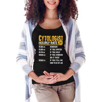 Cytologist Cytology Microbiologist Microscopy Hourly Rate Maternity Scoop Neck T-shirt | Artistshot