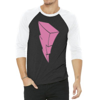 Pink Ranger Lightning Symbol 3/4 Sleeve Shirt | Artistshot