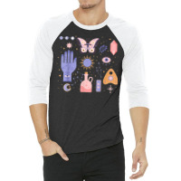 Easy Halloween Costume Celestial All Seeing Eye Palmistry 3/4 Sleeve Shirt | Artistshot