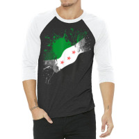 Syria Revolution Green Syrian Flag Free Syria T Shirt 3/4 Sleeve Shirt | Artistshot