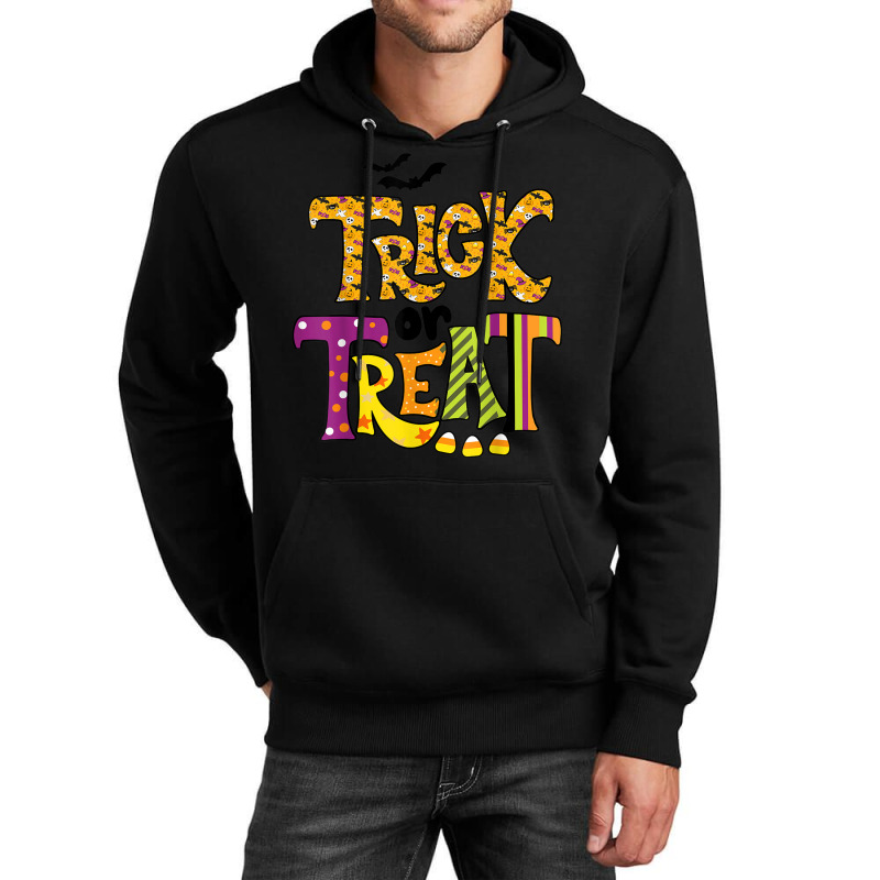 Groovy Halloween Trick Or Treat Retro Floral Ghost Men Women Unisex Hoodie by Uniform | Artistshot