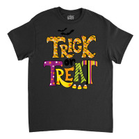 Groovy Halloween Trick Or Treat Retro Floral Ghost Men Women Classic T-shirt | Artistshot