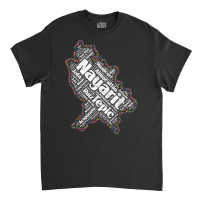 Mapa De Nayarit Mexico Y Municipios Flores Mexicanas T Shirt Classic T-shirt | Artistshot