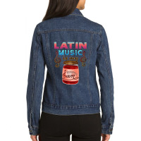 Latin Music Is My Jam Ladies Denim Jacket | Artistshot