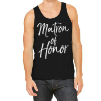 Womens Bridal Party Gifts For Bridesmaids Cute Matron Of Honor V Neck Tank Top | Artistshot