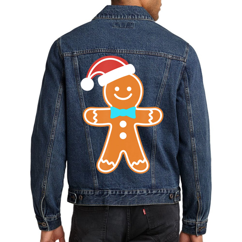 Gingerbread Man Christmas Men Denim Jacket by cm-arts | Artistshot