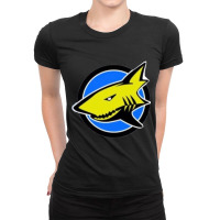 Surfing Shark Ladies Fitted T-shirt | Artistshot