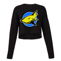 Surfing Shark Cropped Sweater | Artistshot