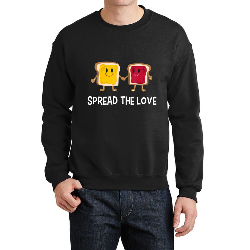 I Love Pb & J Cute Kids Peanut Butter And Jelly Crewneck Sweatshirt | Artistshot