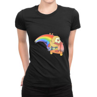 Speeding Towards The Abyss!   Nihilist Meme Ladies Fitted T-shirt | Artistshot