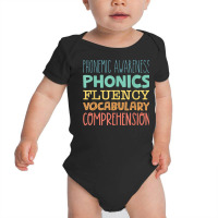 Reading Components Literacy Education Phonemic Awareness T Shirt Baby Bodysuit | Artistshot