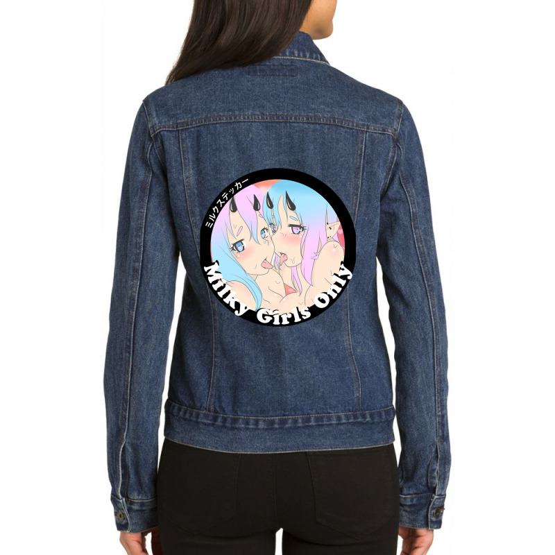 Milky Succubus  (2) Ladies Denim Jacket by cm-arts | Artistshot