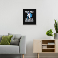 Pop Pop Shark   Pop Pop    Pop Pop Gif   Fahers Day    Pop Pop Birhday Metal Print Vertical | Artistshot