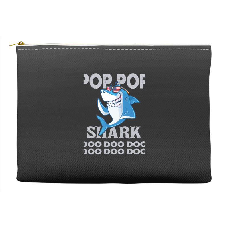 Pop Pop Shark   Pop Pop    Pop Pop Gif   Fahers Day    Pop Pop Birhday Accessory Pouches | Artistshot