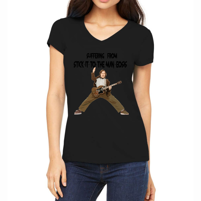 School Of Rock Jack Black . Women's V-Neck T-Shirt by cm-arts | Artistshot