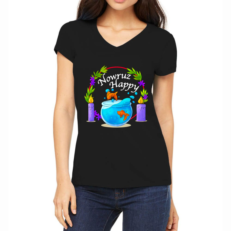 Fish Fligen Peace Women's V-Neck T-Shirt by cm-arts | Artistshot