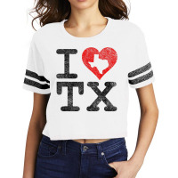 I Love Texas I Heart Tx Flag The Lonestar State Love Pride T Shirt Scorecard Crop Tee | Artistshot