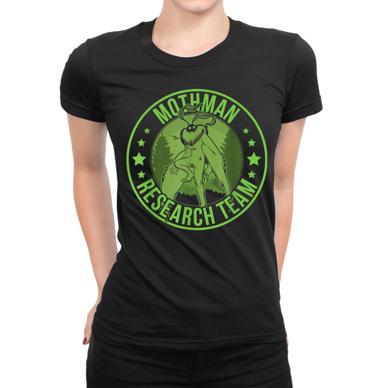 Mothman Hide & Seek Research Team Champion Cryptid T Shirt Ladies Fitted T-Shirt by cm-arts | Artistshot