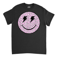 Trendy Leopard Smiley Face Lightning Bolt T Shirt Classic T-shirt | Artistshot