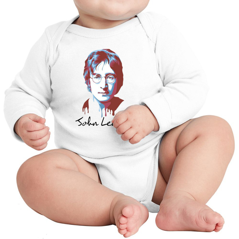 John Imagine Long Sleeve Baby Bodysuit by Desembark | Artistshot