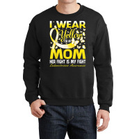 I Wear Yellow For My Mom Endometriosis Awareness T Shirt Crewneck Sweatshirt | Artistshot