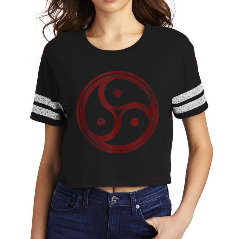 Triskelion Bdsm Design   Dominatrix Submissive Kinky Gift Tank Top Scorecard Crop Tee by cm-arts | Artistshot