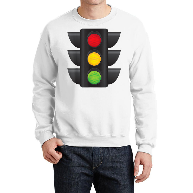 Traffic Light Halloween Costume Stop Go Green Yellow Red T Shirt Crewneck Sweatshirt | Artistshot