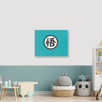 Goku Symbol Landscape Canvas Print | Artistshot