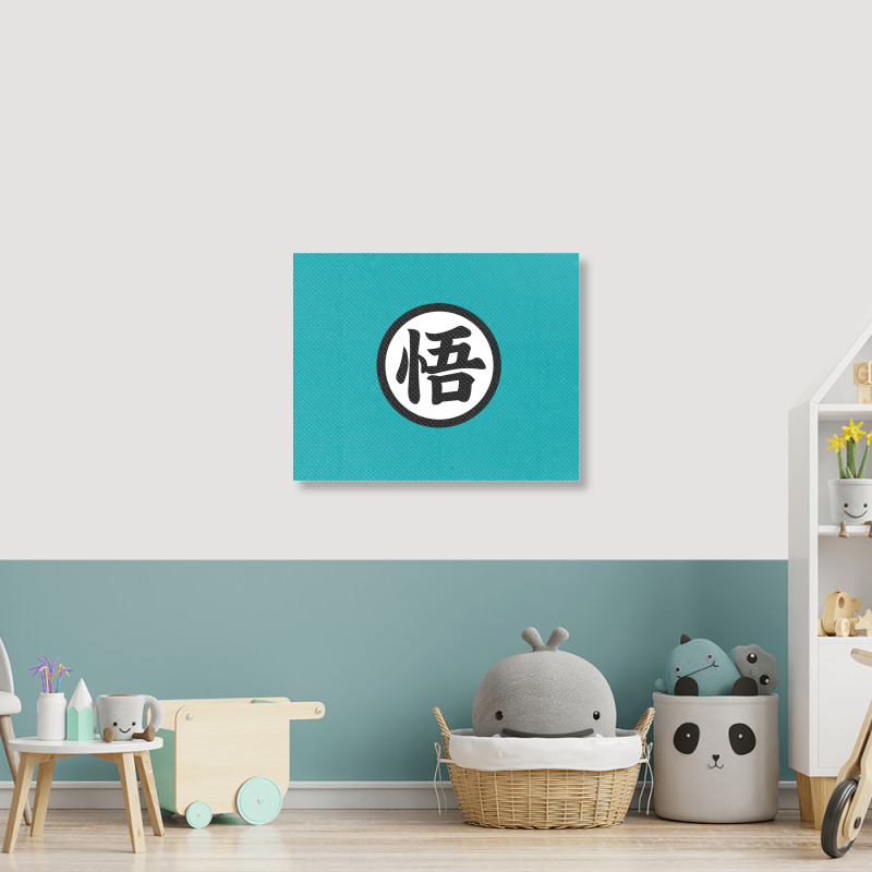 Goku Symbol Landscape Canvas Print by Vanshop99 | Artistshot