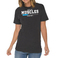 Installing Muscles Please Wait Gym Workout Men Women T Shirt Vintage T-shirt | Artistshot