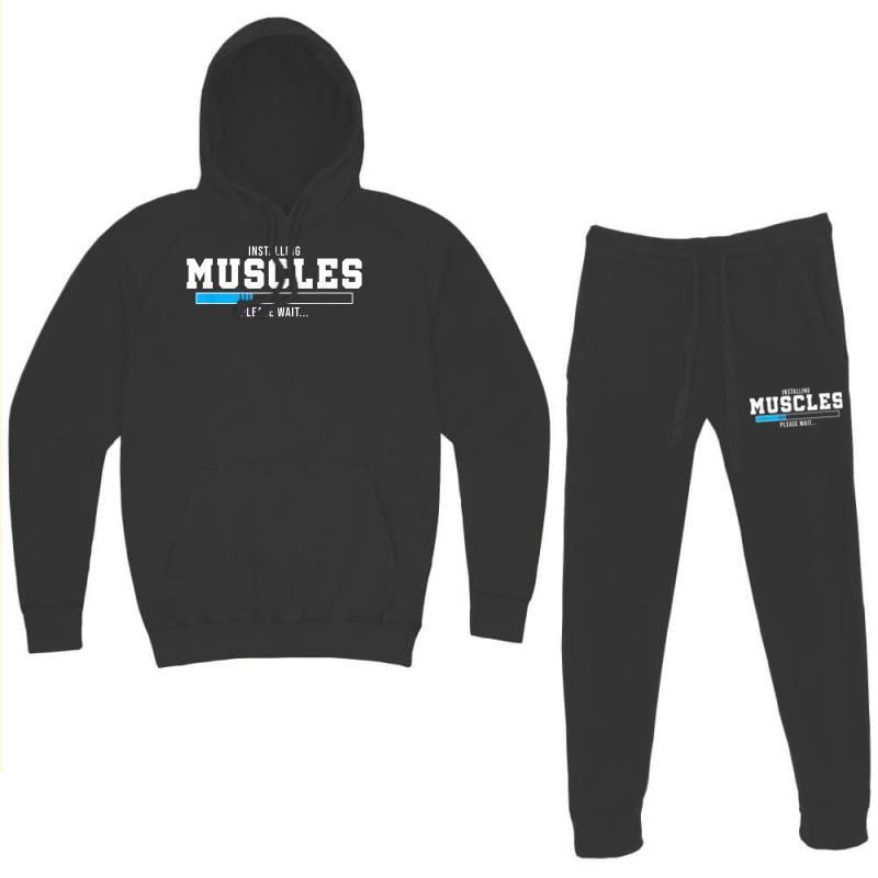 Installing Muscles Please Wait Gym Workout Men Women T Shirt Hoodie & Jogger set by cm-arts | Artistshot