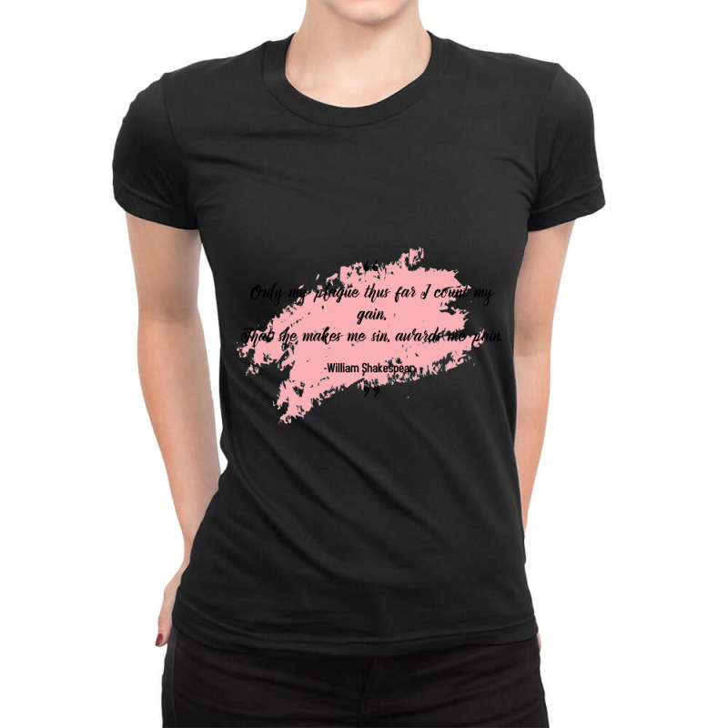 William Shakespear Famous Poem Ladies Fitted T-Shirt by cm-arts | Artistshot