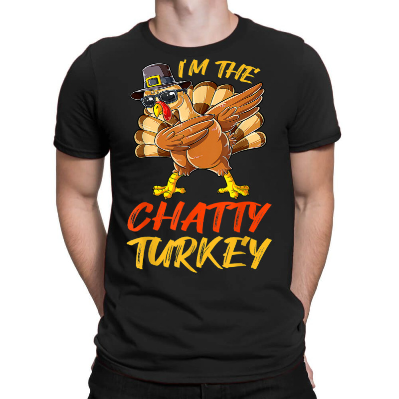 Chatty Turkey Matching Family Group Thanksgiving Party T-shirt | Artistshot